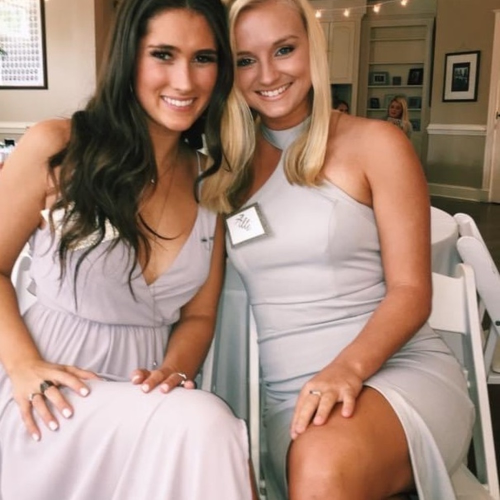 Grey formal dress